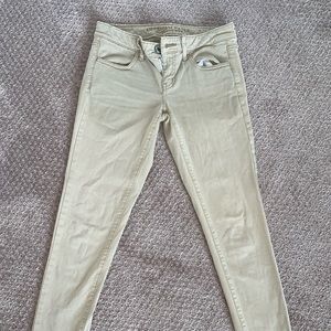 American Eagle Khaki Skinny Jeans